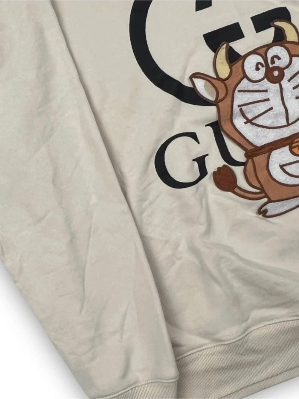 Gucci x Doraemon Graphic Sweatshirt Cream Size M Men Crewneck